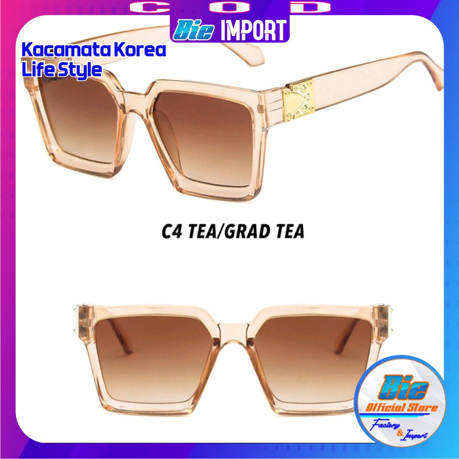 Kacamata Korea Style Retro Clasik Model Kotak Impor Best Seller