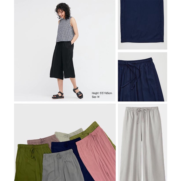 Uniqlo Cullote Pants 3/4 Relaco | Celana Kulot 3/4