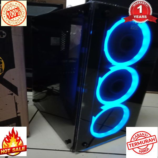 Terlaris PC - CPU GAMING RYZEN 3 2200G VGEN TSUNAMI RGB