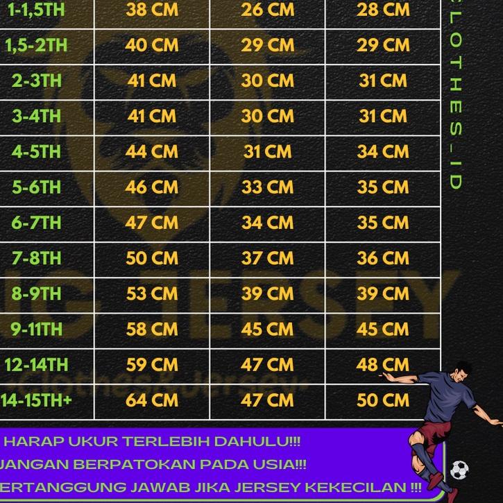 JERSEY BOLA CHELSEA 2022/2023 UNTUK ANAK ANAK 0-15 TAHUN KEATAS
