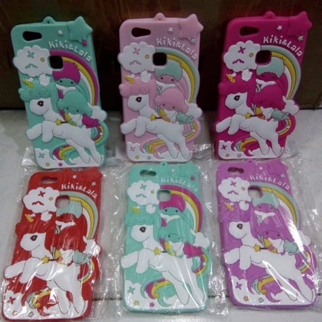 Case 4D Kuda Poni Unicorn Samsung J6 2018, VIVO Y71 Karakter Soft Silikon Rubber