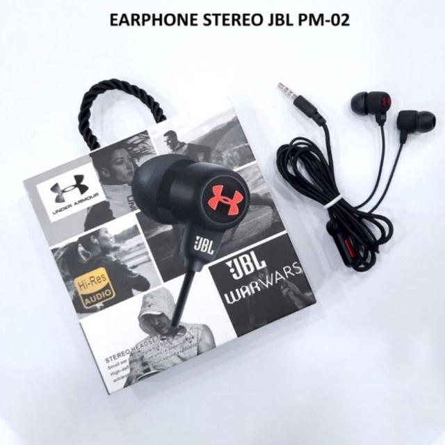 Handsfree JBL PM-02 Super Bass Headset Earphone Stereo High Quality Extra Bass OEM