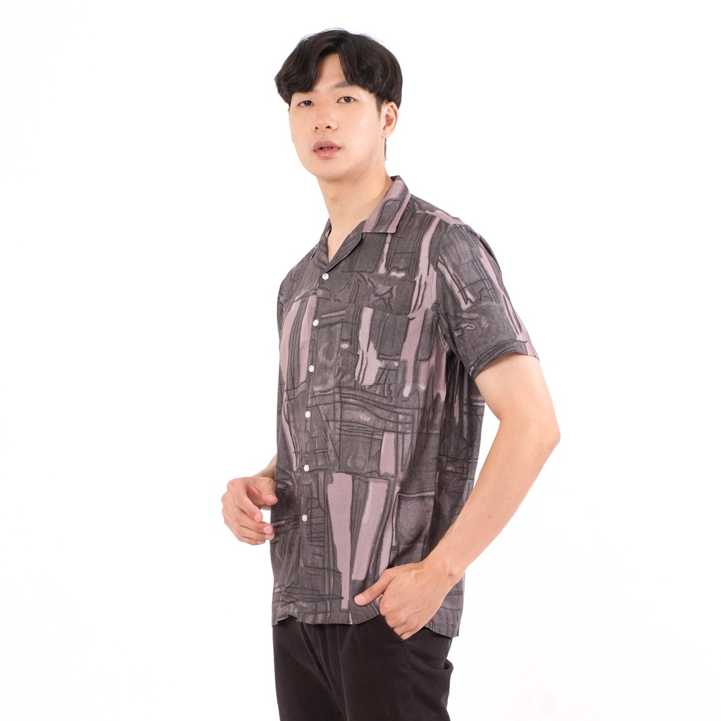 SANVANINA Kemeja Hawai Pria Printing - Kairo Casual Printed Shirt E-2020