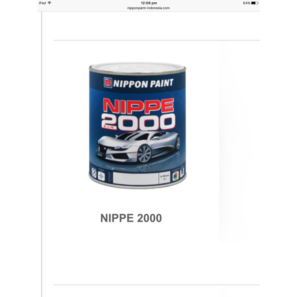 CAT DUCO NC NIPPE 2000 UNTUK MOTOR MOBIL KAYU BESI 1KG NIPPON PAINT