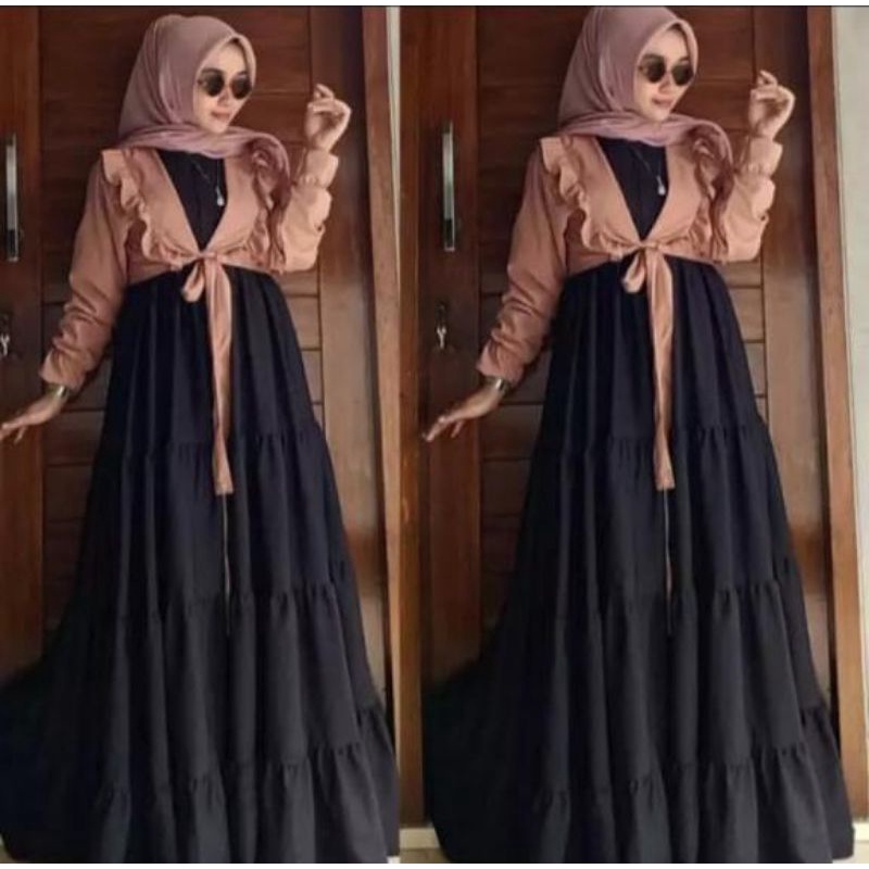 gamis ambrosia set gamis plus auter