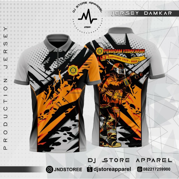 JERSEY SPECIAL HUT DAMKAR 103 LIMITED EDITION | JERSEY PEMADAM | BAJU PEMADAM | KAOS PEMADAM | JERSE