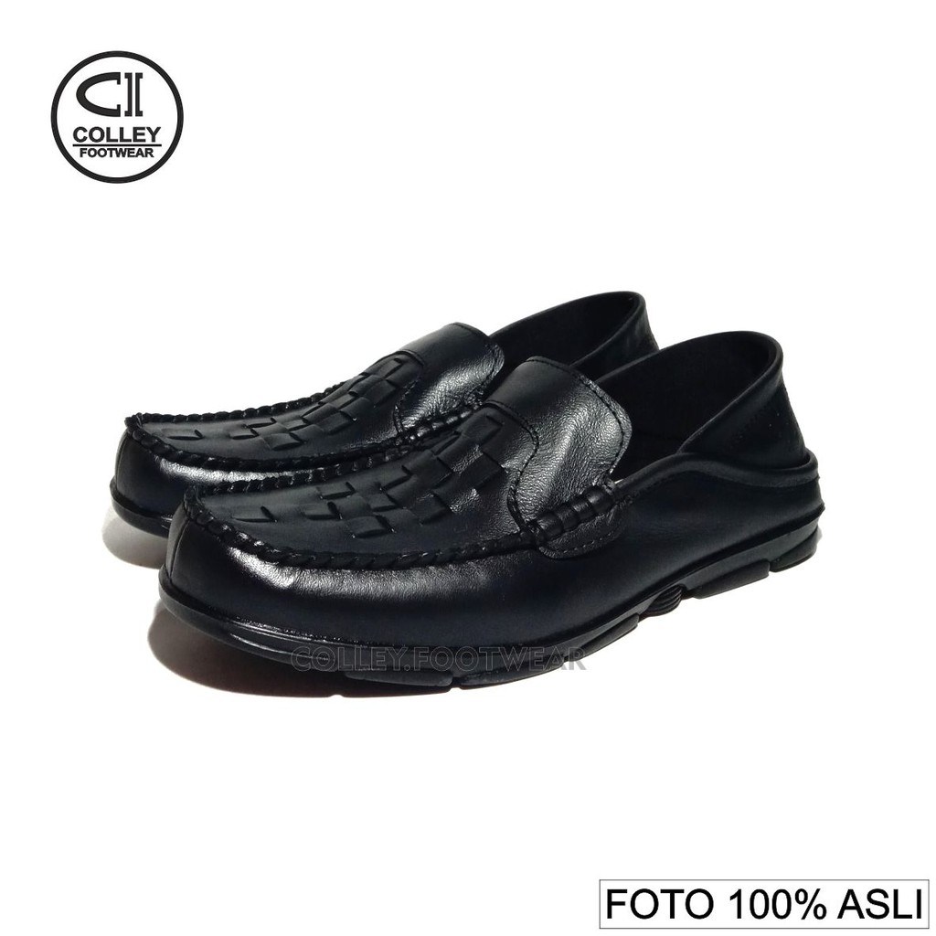 COD - SEPATU KANTOR PRIA 100% KULIT ASLI - COKELAT HITAM CLY-SMK-015