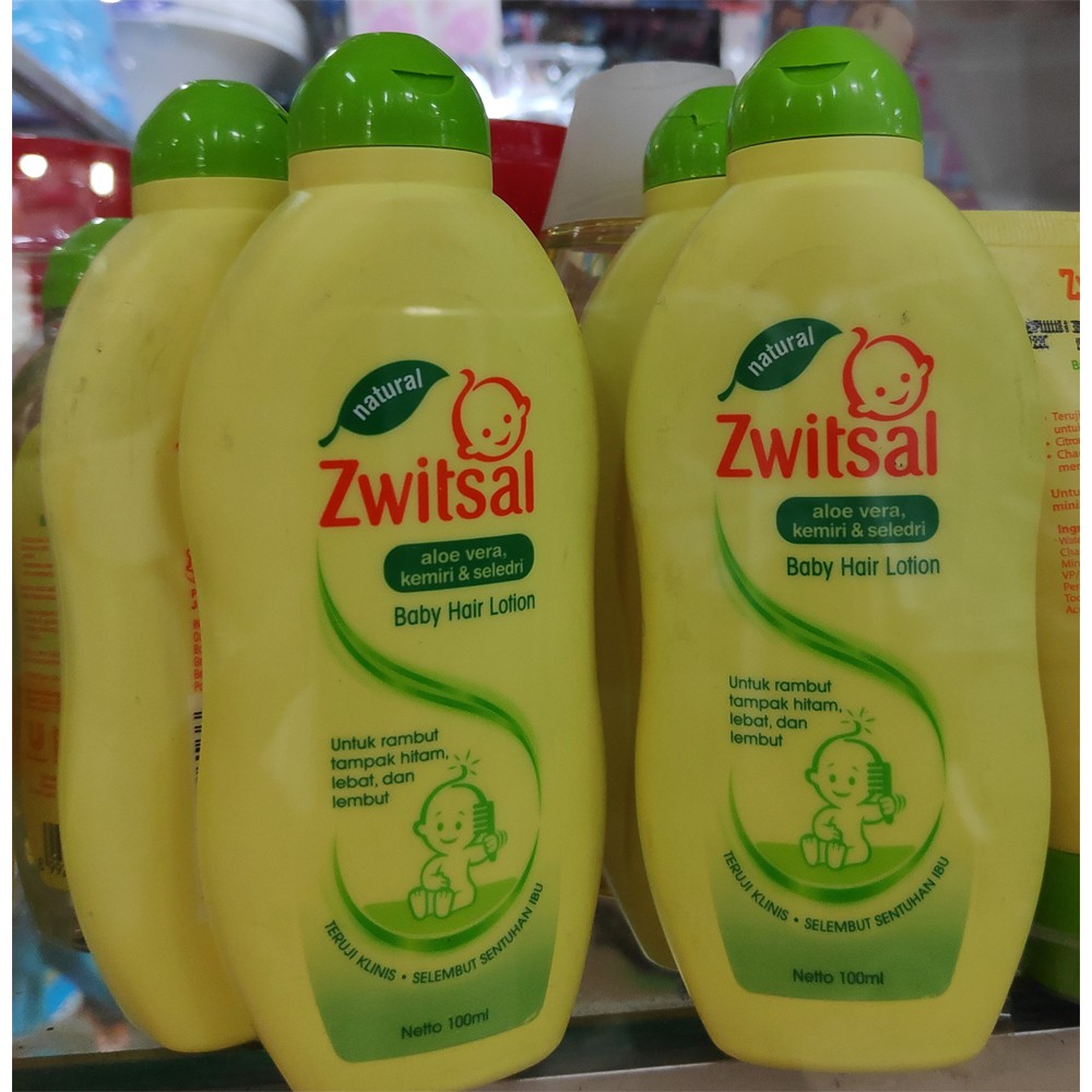 Zwitsal Natural Baby Hair Lotion Kemiri &amp; Seledri 100ml Lotion Bayi