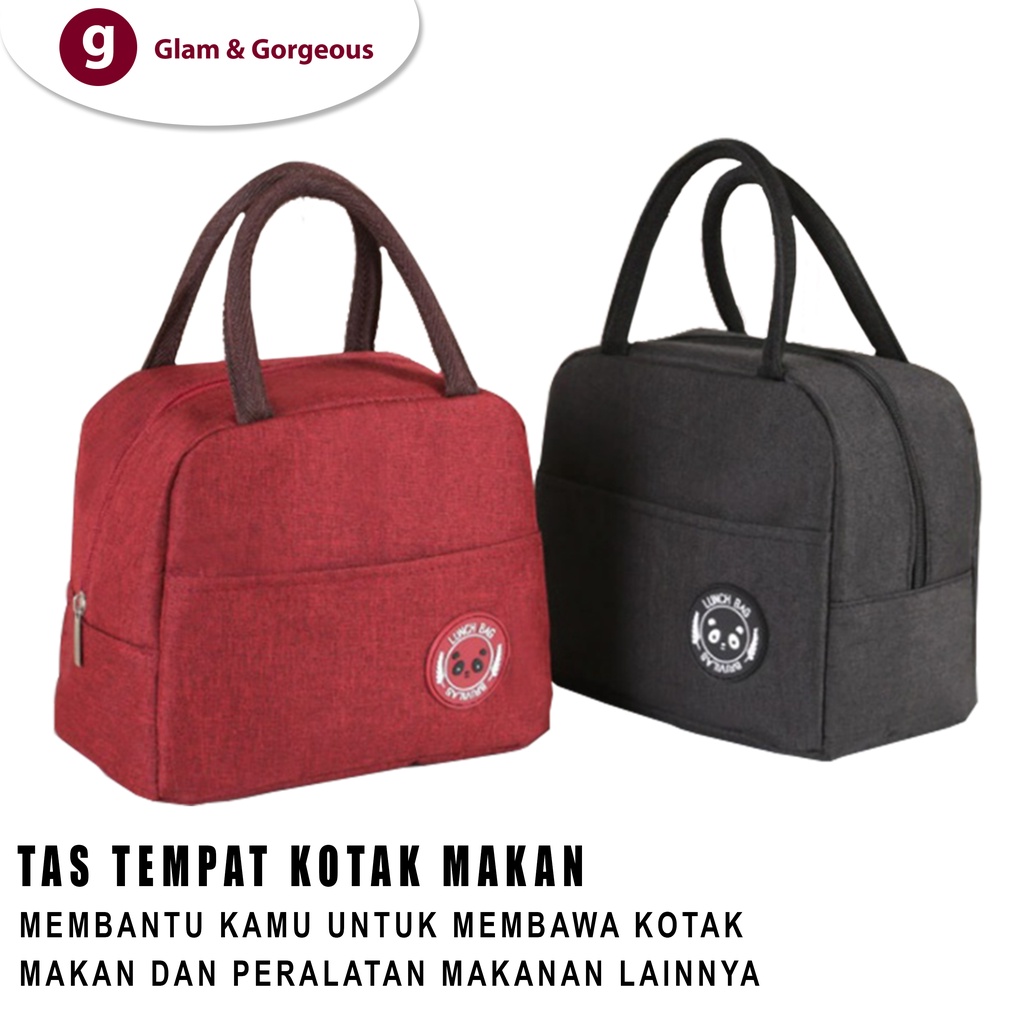 Tas Makan Lunch Box Tempat Kotak Makanan Anak Tahan Panas Praktis Motif TM021