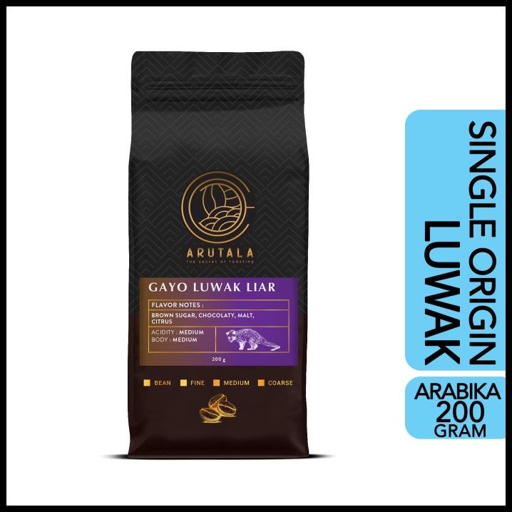 

Arutala Kopi Luwak Gayo Wild Civet Coffee 200 Gram