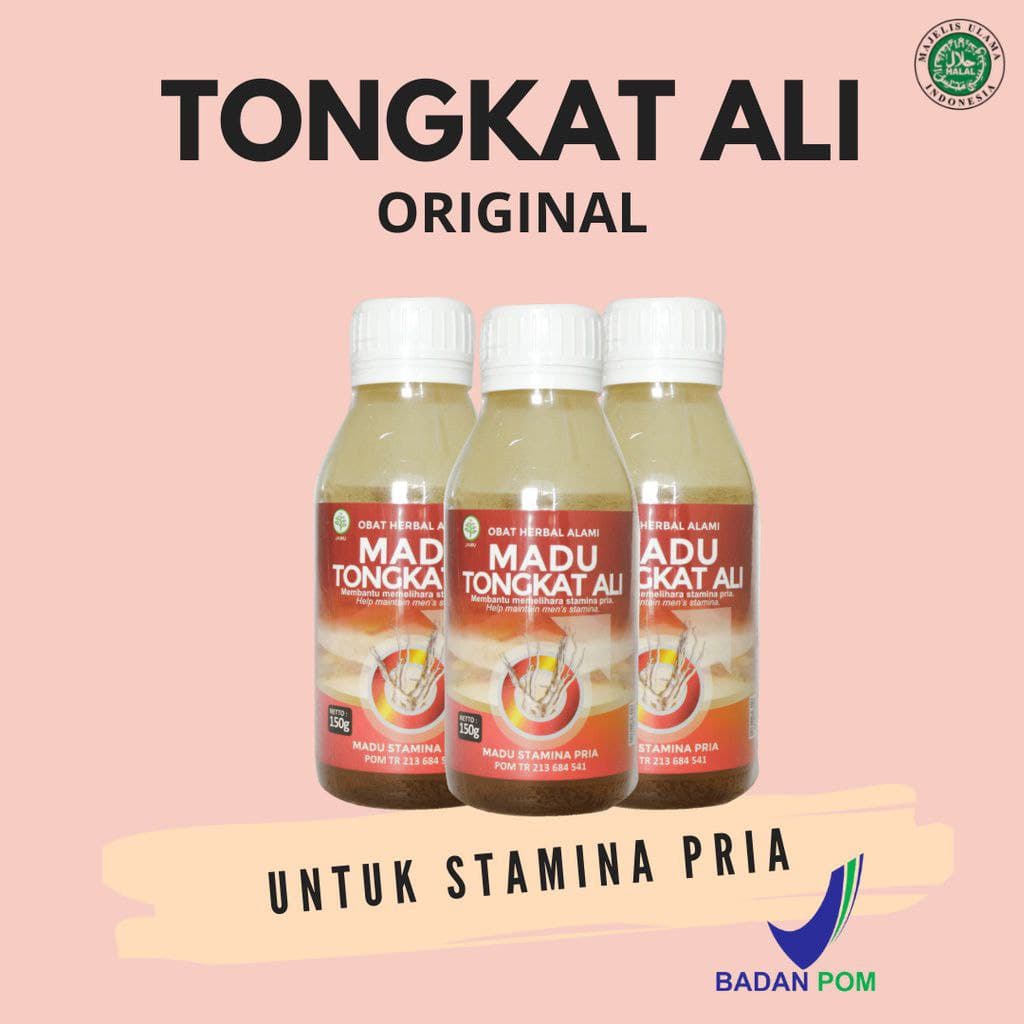 Madu Tongkat Ali 150 gram Obat Kuat Kesehatan Seksual Madu Asli Untuk Sexsual Super Pasceng Meningkatkan Stamina Pria Dewasa Tahan Lama Lemah Syahwat Suplemen Original 100% Herbal Ori Dijamin Ampuh Atasi Keperkasaan Sex-Madu Tongkat Ali
