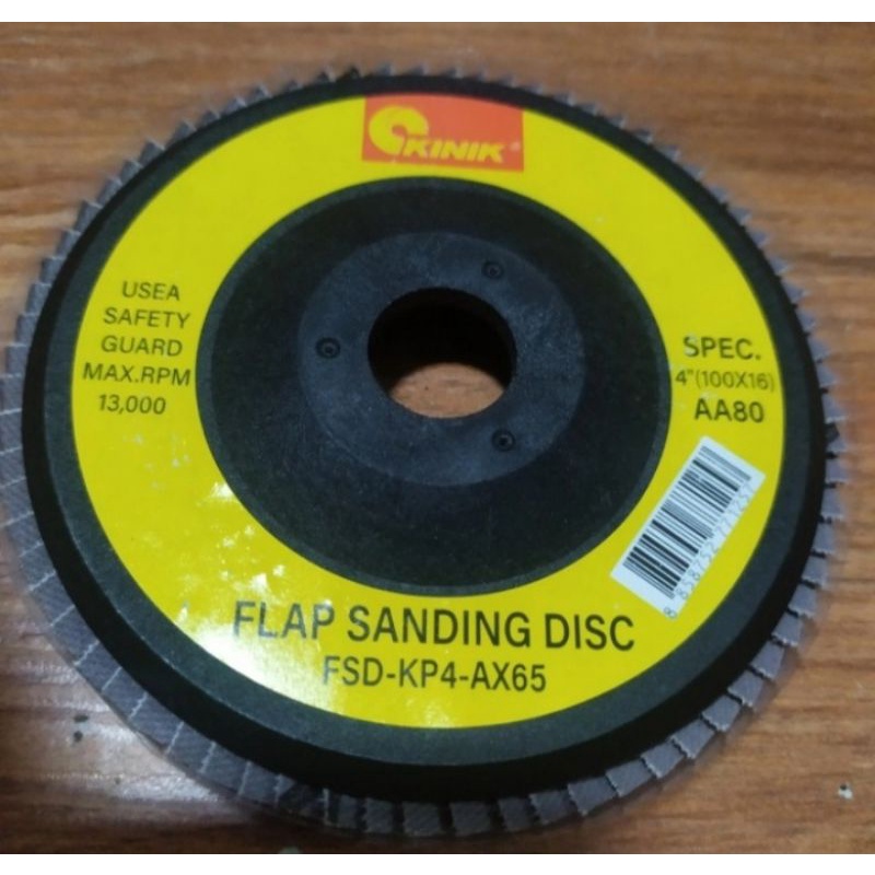 Flap sanding disc kinik amplas susun grit 80 ukuran 4 INCH