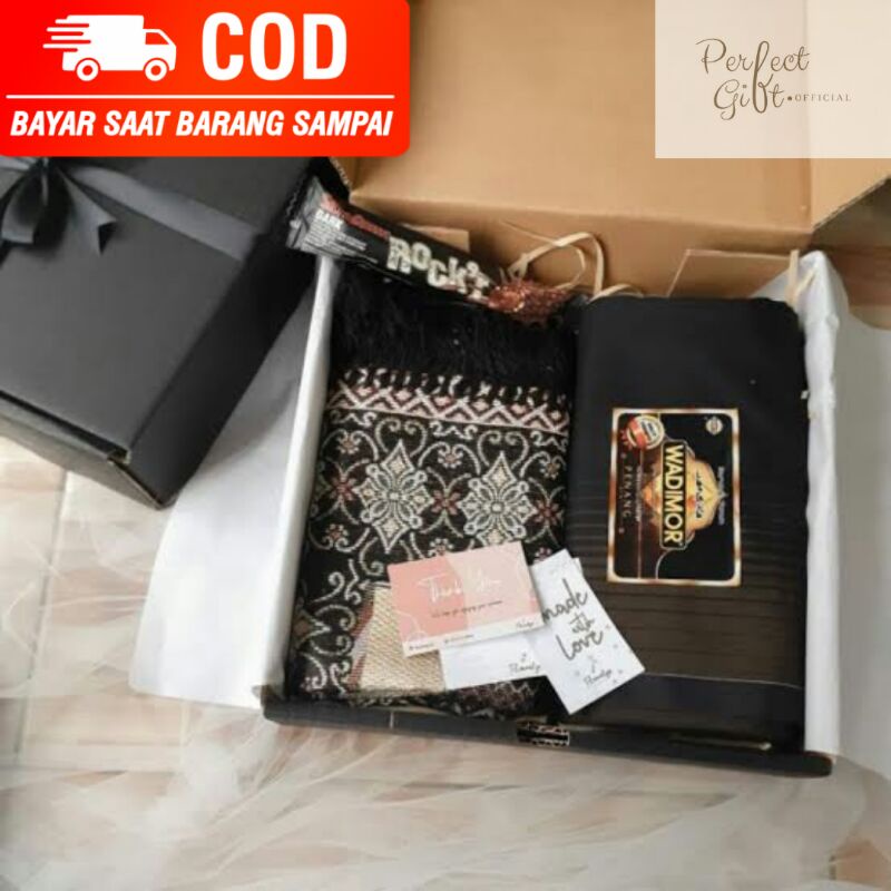 (PERFECTGIFT.OFFICIAL) Hadiah Kado Gift Box Hampers Kakak Adik Cowok Hari Ayah Sarung Sajadah Jambi