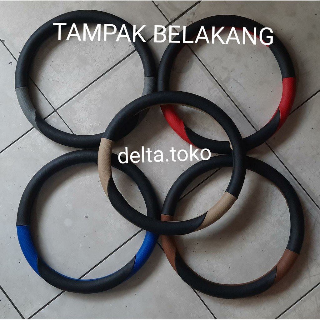 sarung stir /bungkus stir /steering wheel cover bahan Mbtech