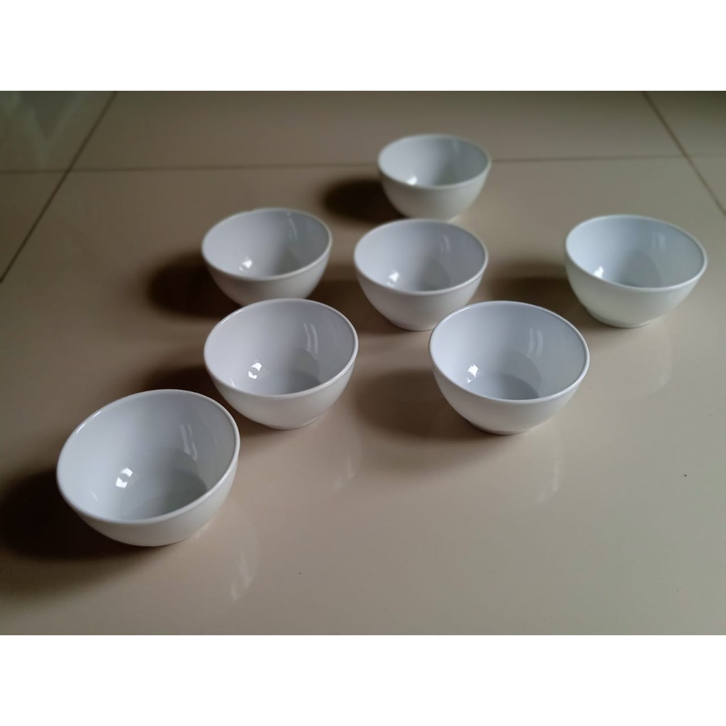 Mangkuk Mangkok Putih Sup Prasmanan Kecil Melamine