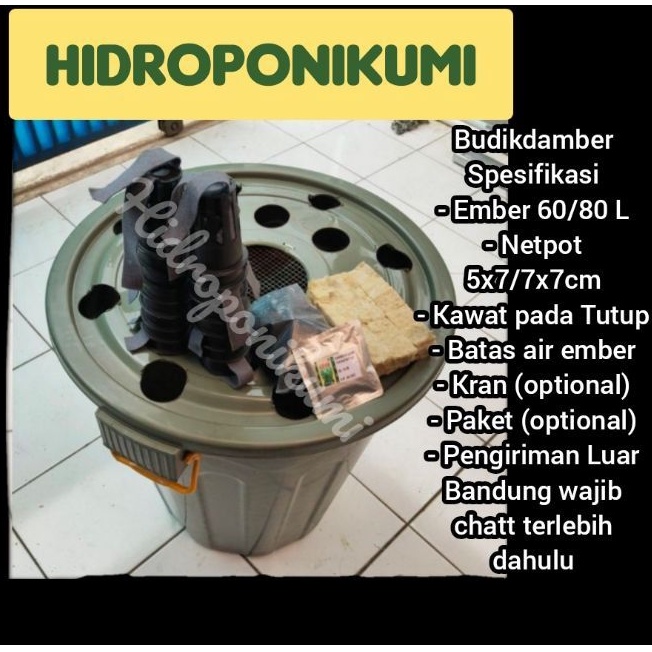 Ember Budikdamber 60 L & 80 L Paket Lengkap