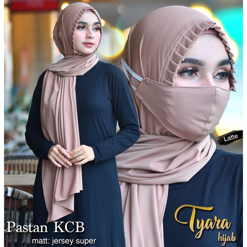 ORI BRAND TYARA PASHMINA INSTAN KCB RIMPIT BAHAN JERSEY-3