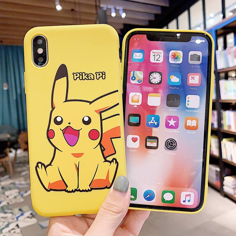 Pikachu Soft Case Apple iPhone 6 6S 7 8 + Plus SE 2020 11 12 Pro Max X XR XS Max Casing SAMSUNG Note 9 10 Plus A51 A71