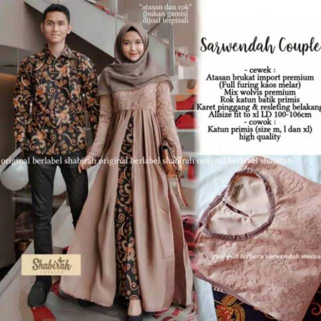 SARWENDAH COUPLE BAJU KEBAYA PESTA MODERN BUSAN WANITA ...