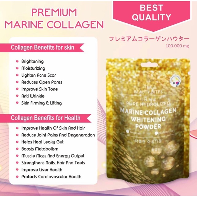Marine Collagen Glutathione DD (Double Dosis) 700gram