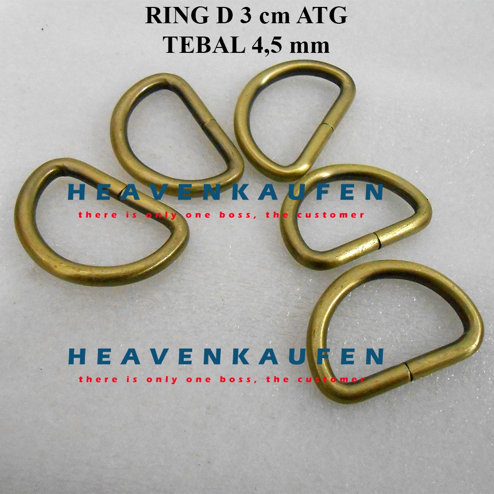 Ring D Tas ATG 3 cm Tebal 4,5 mm Bagus