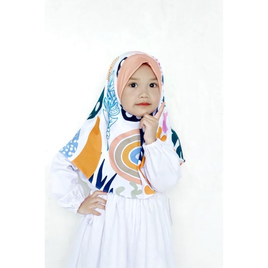 HIJAB INSTANT ANAK KARAKTER MOTIF ABSTRACK AESTETIC / HIJAB ANAK KARAKTER / HIJAB INSTANT LUCU