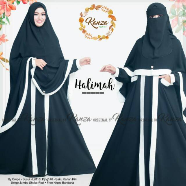 GAMIS POLOS HALIMAH SYARI ORI KANZA
