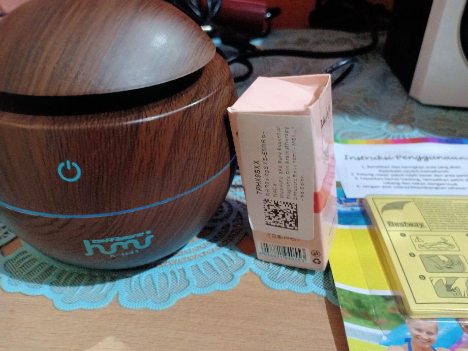 Taffware Aromatherapy Air Humidifier Kayu Gratis Aromatherapy Oil