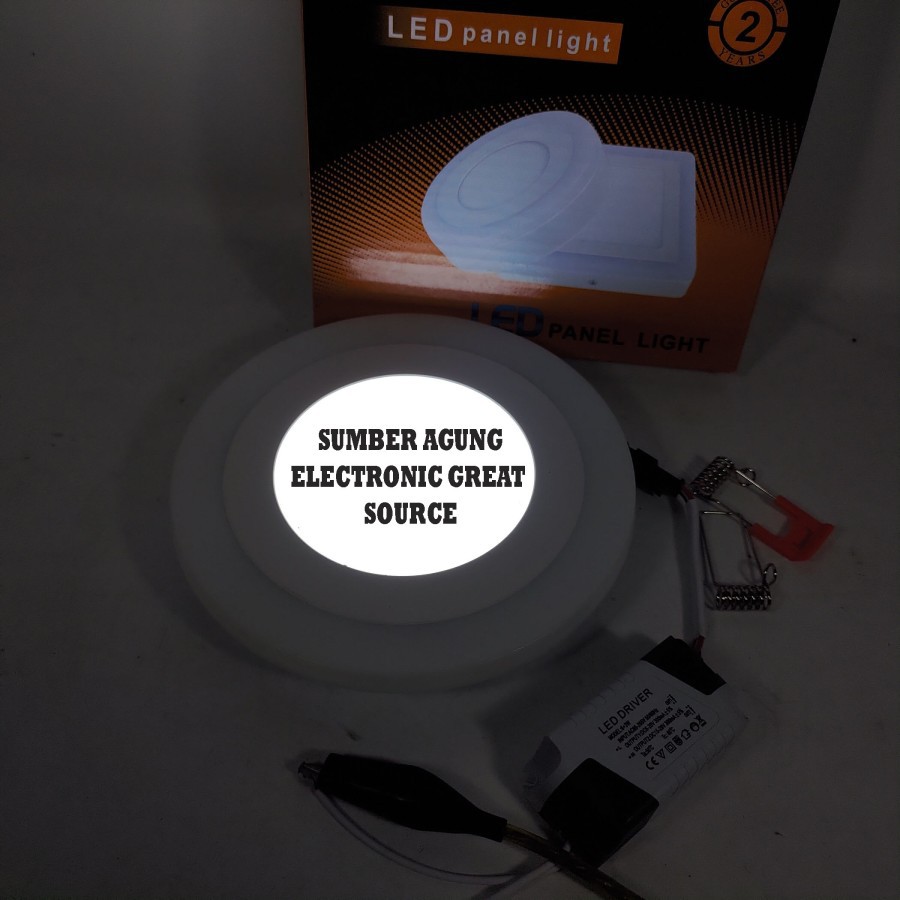 Downlight Lampu Panel LED Tanam Emico 6+3W Warna Putih Biru IB