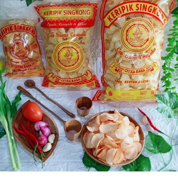 

COD [MOHON BACA Deskripsi] Kripik Singkong Cap Bunga Cempaka 450gram