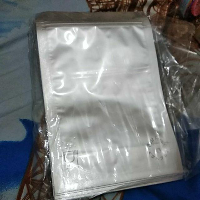 Standing Pouch Zipper Klip Alufoil Full Aluminium 250gr - 14x22cm Isi 10lbr