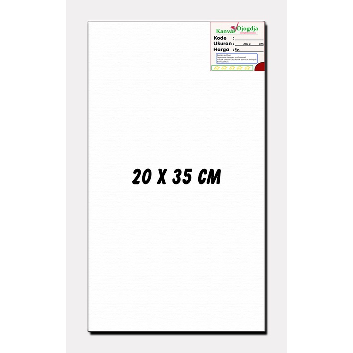 

Kanvas span standar ukuran 20 cm x 35 cm
