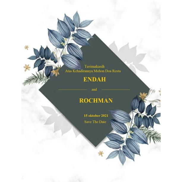 [TERMURAH] Kartu ucapan souvenir | Wedding card | Thank you card olshop