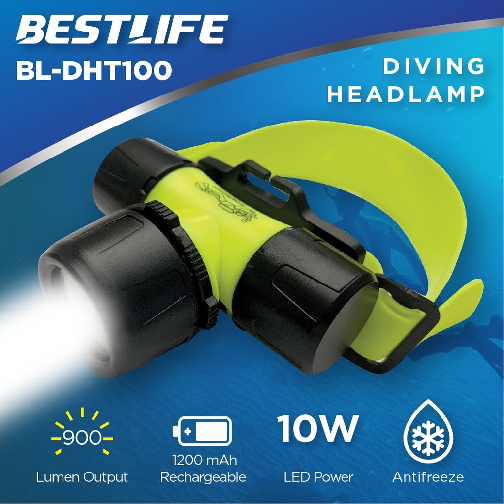 Senter Kepala Selam Bestlife / Diving HeadLamp Bestlife BL-DHT100