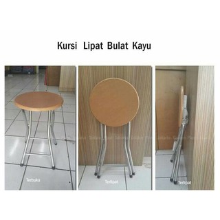  Ace  Kursi  Lipat  Bulat Sholat  Krisbow Folding Round Stool 