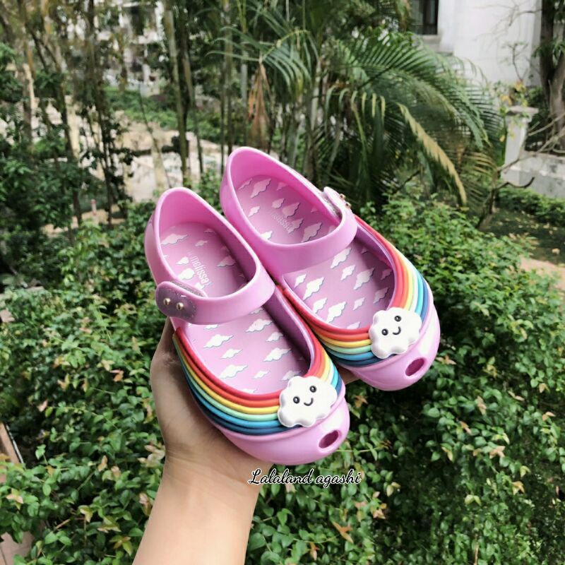 Sepatu Minimel ultragirl sunnyday Pink/sepatu melissa anak/ sepatu melissa pelangi