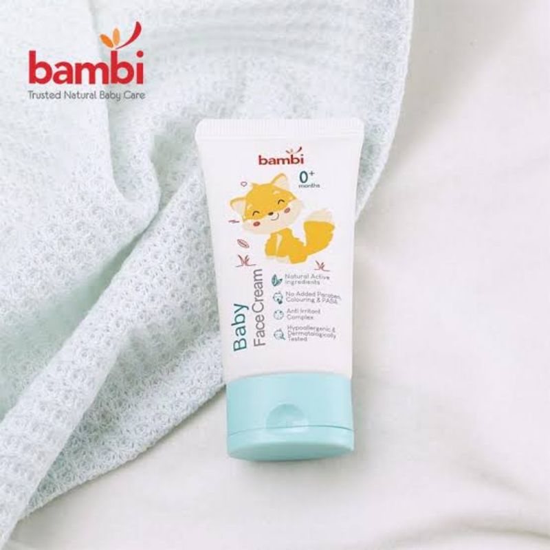 Bambi Baby Face Cream 50ml - Bambi Krim Wajah Bayi - Krim Muka Bayi