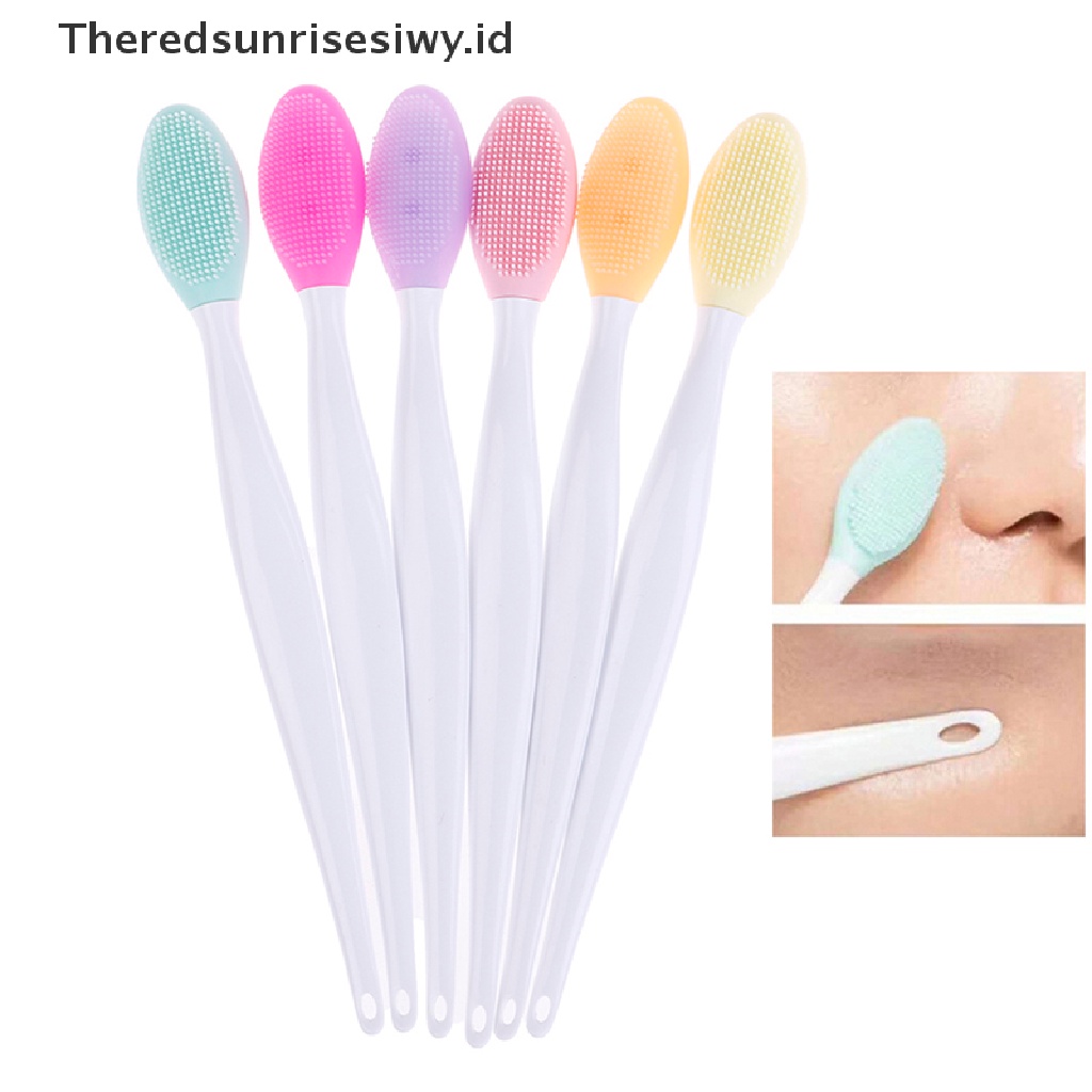 (Theredsunrisesiwy.Id) Brush Silikon Pembersih Pori-Pori / Komedo / Jerawat Untuk Perawatan Wajah