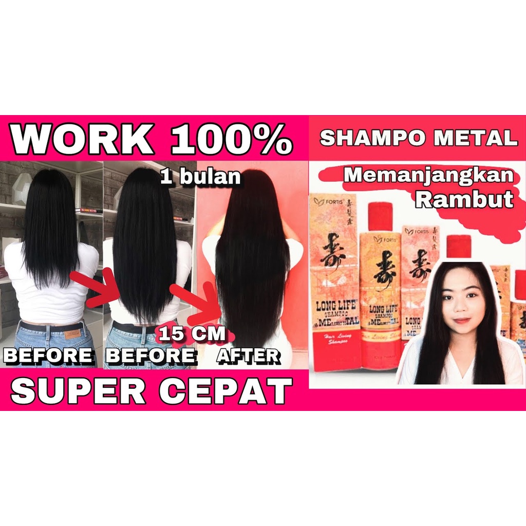 ❤artemis.shop❤ SHAMPOO METAL 100ML Longlife Shampo Pemanjang Rambut merah hijau