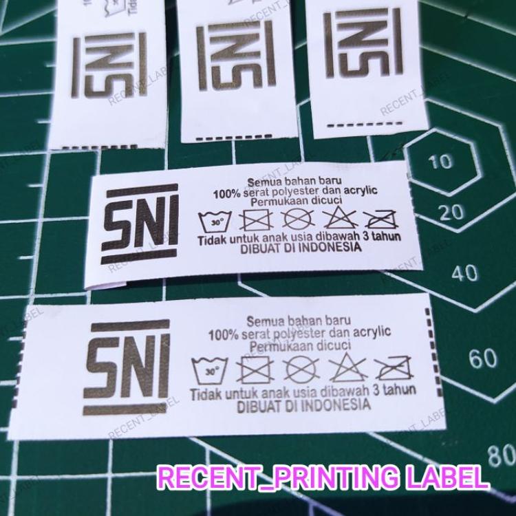 

[PRODUK TIILG] Printing logo,wash label, SNI label 1.5x4.5cm 1 roll @2.000 pcs FQP