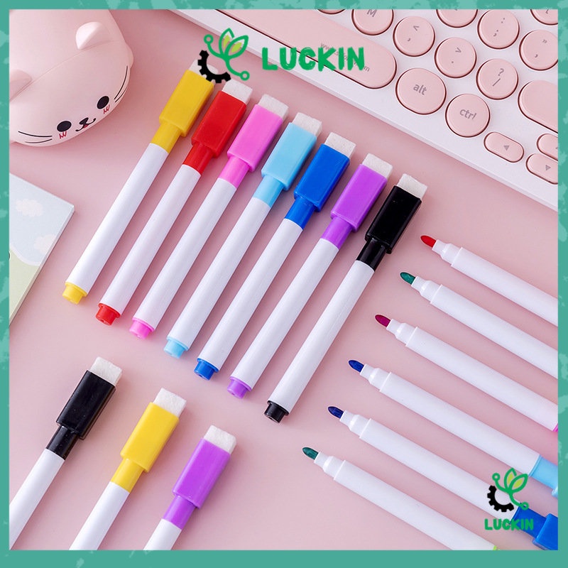 

Luckin (1pc) Spidol Warna Warni/Spidol Whiteboard Warna/Spidol Papan Tulis/Spidol Wipe Clean