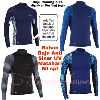Baselayer Sport Rashguard Manset Olahraga / baju Pantai Pria Lengan Panjang Rashguard Men Anti UV surfing tshirt