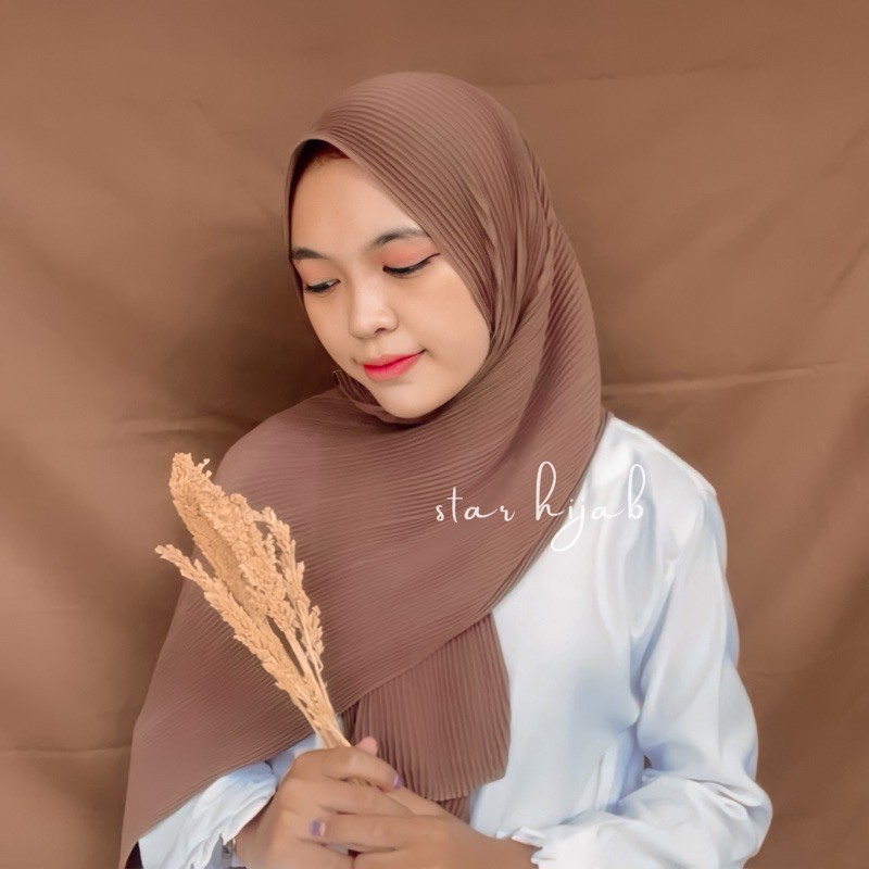 (TANPA GARIS TENGAH) PASHMINA PLISKET FULL CERUTY PART 1