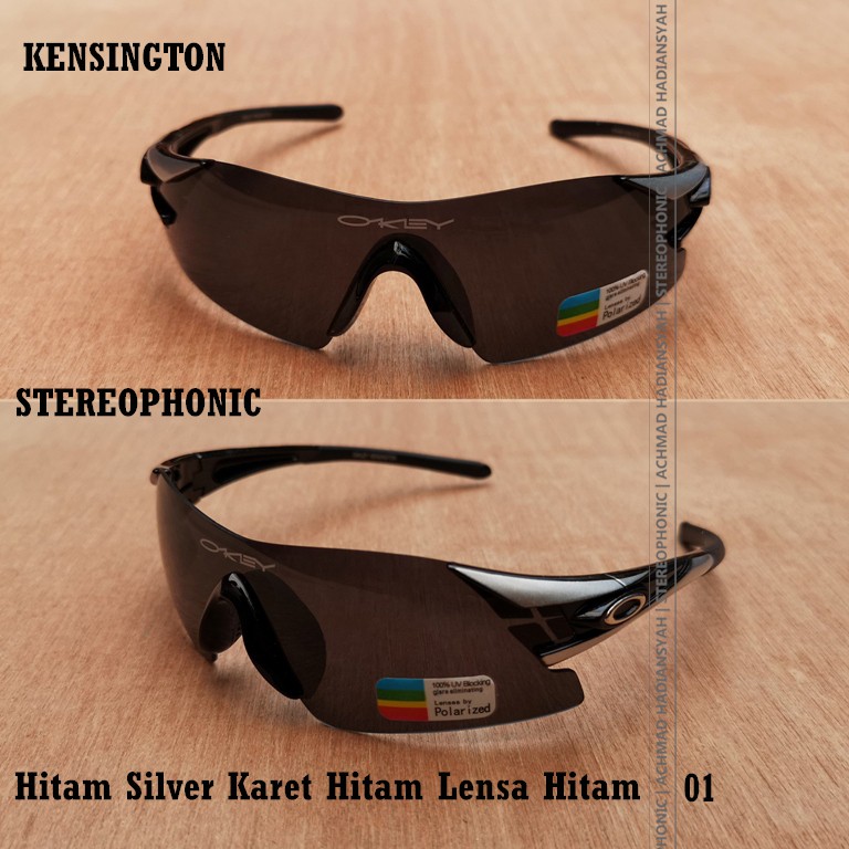 Kacamata Sepeda Kensington | Kacamata Motor | Kacamata Gaya | Kensington Hitam - Silver Kacamata