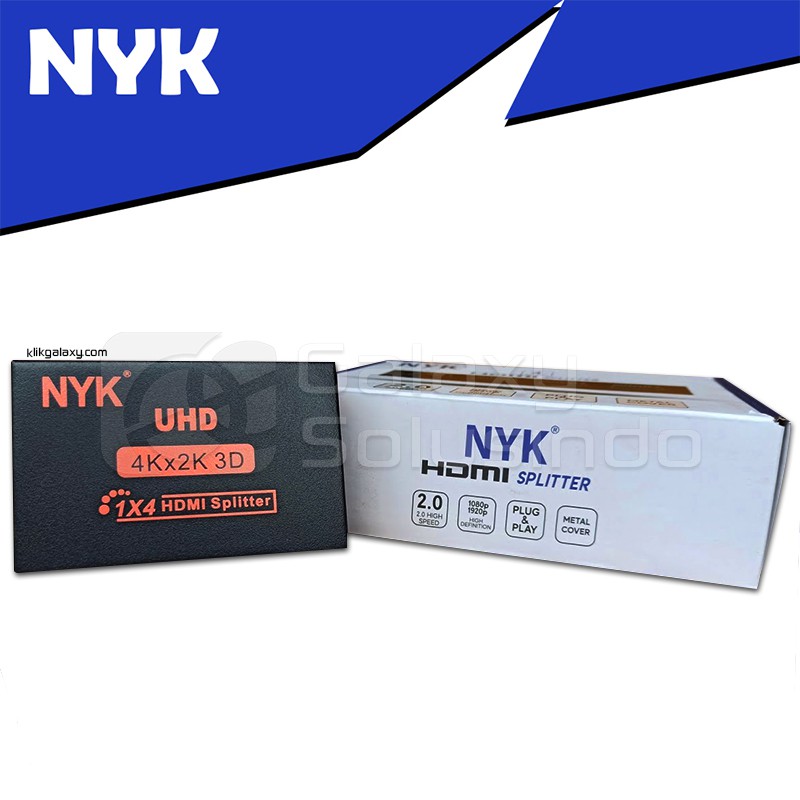 NYK 4 Port HDMI Splitter