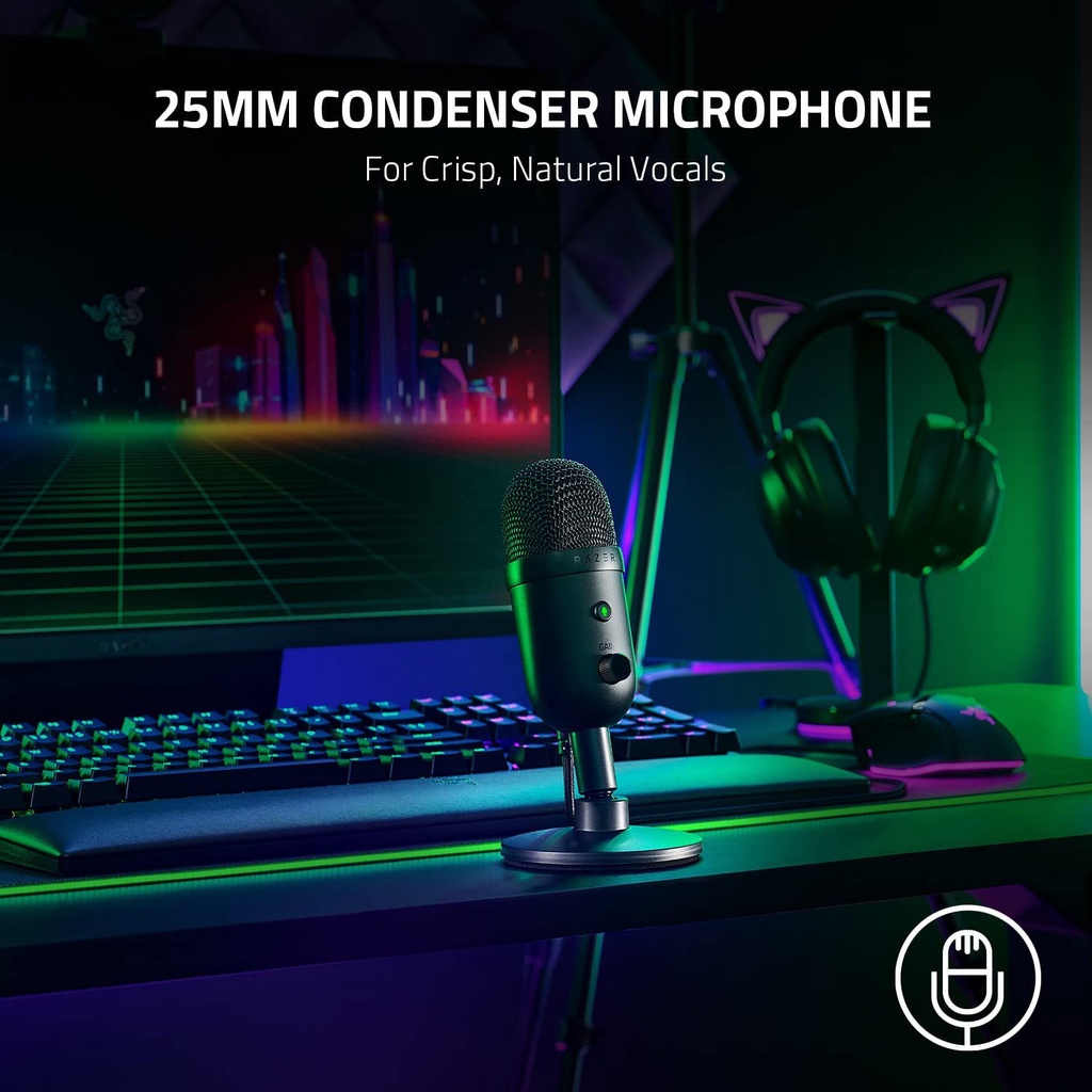 Razer Seiren V2 X - Professional Gaming Streamer Microphone
