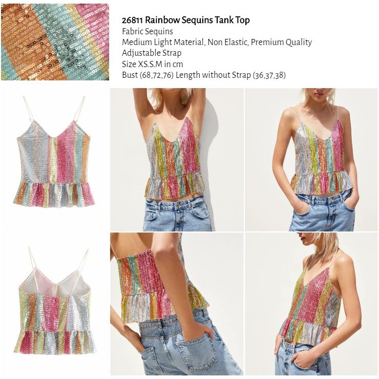 26811 Rainbow Sequins Tank Top (1)