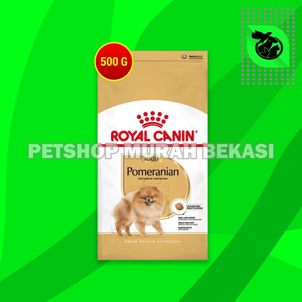 Royal Canin Pomeranian adult Makanan Anjing Pom Dewasa Dry Food 500GR