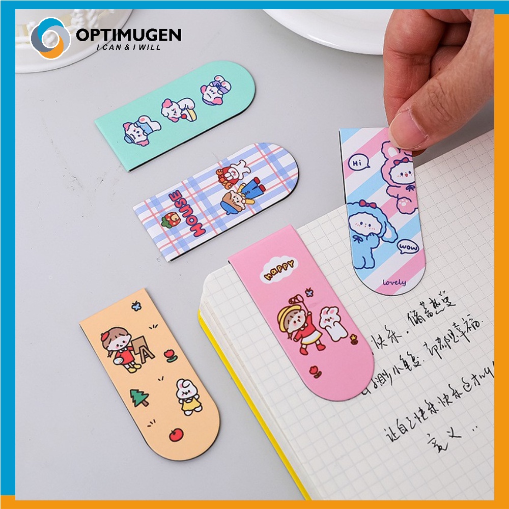 

Pembatas Buku Magnetik Satuan Stationery Magnetic Bookmark