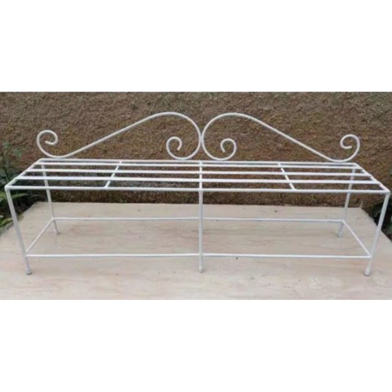 rak bunga besi tanaman hias/ standing pot 1 susun